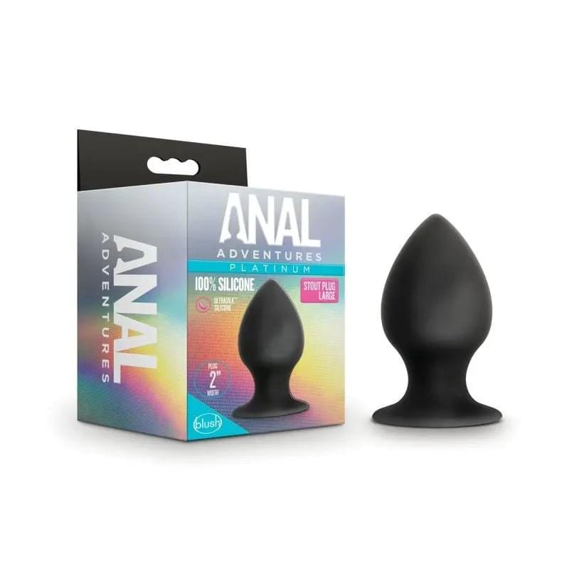 Anal Adventures Platinum Silicone Anal Stout Plug Large Anal Adventures Discreet Intimate Essentials.