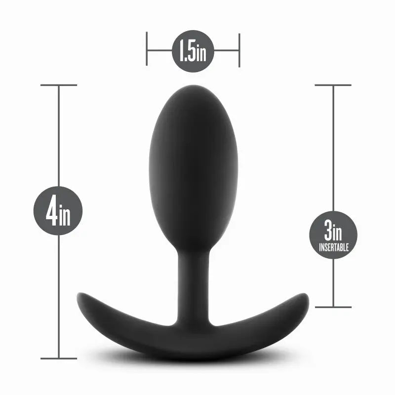 Shop affordable quality Anal Adventures Platinum Vibra Slim Plug - 10.1 cm Butt Plug with Internal Ball - Discreet Intimate Essentials - ANAL TOYS - Blush Novelties
