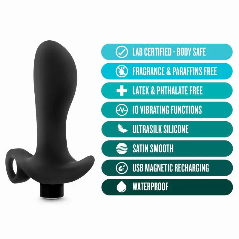 Shop affordable quality Anal Adventures Platinum Vibrating Prostate Massager 01 - 10.8 cm USB Rechargeable Prostate Massager - Discreet Intimate Essentials - ANAL TOYS - Blush Novelties