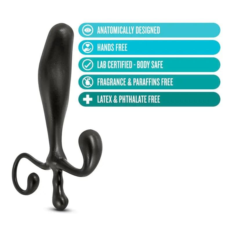 Anal Adventures Prostate Stimulator -  12.7 cm Prostate Massager Blush Novelties Discreet Intimate Essentials.