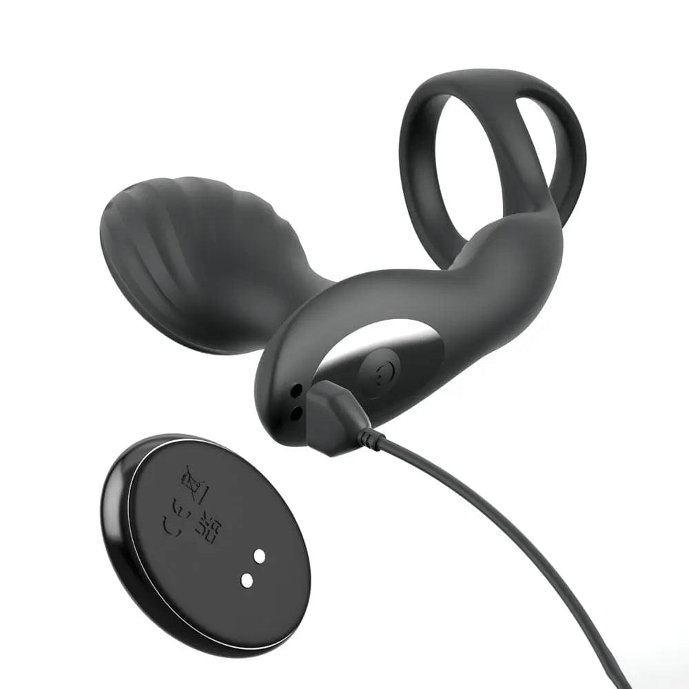 Anal Fantasy Elite Ass-Gasm Gyro-Milk Pro -  USB Rechargeable Gyrating Butt Plug with Cock Ring Pipedream Discreet Intimate Essentials.