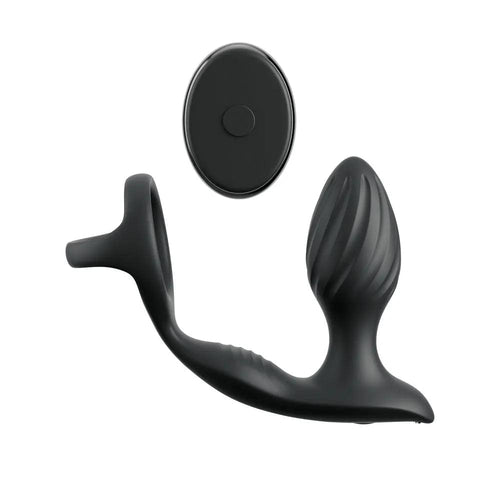 Anal Fantasy Elite Ass-Gasm Gyro-Milk Pro -  USB Rechargeable Gyrating Butt Plug with Cock Ring Pipedream Discreet Intimate Essentials.