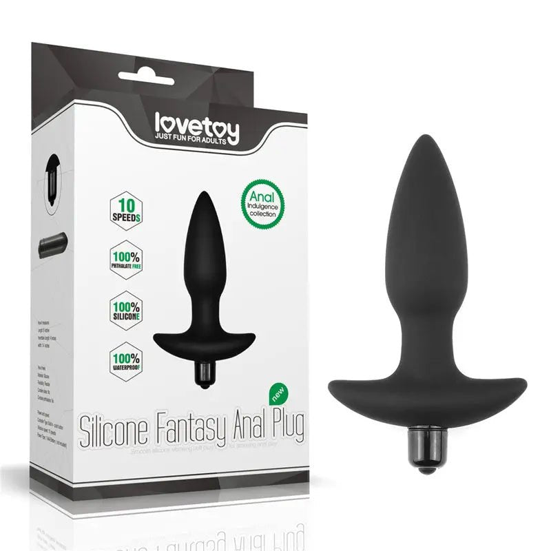 Shop affordable quality Anal Indulgence Collection Silicone Fantasy Anal Plug - 14.5 cm Vibrating Butt Plug - Discreet Intimate Essentials - ANAL TOYS - Lovetoy