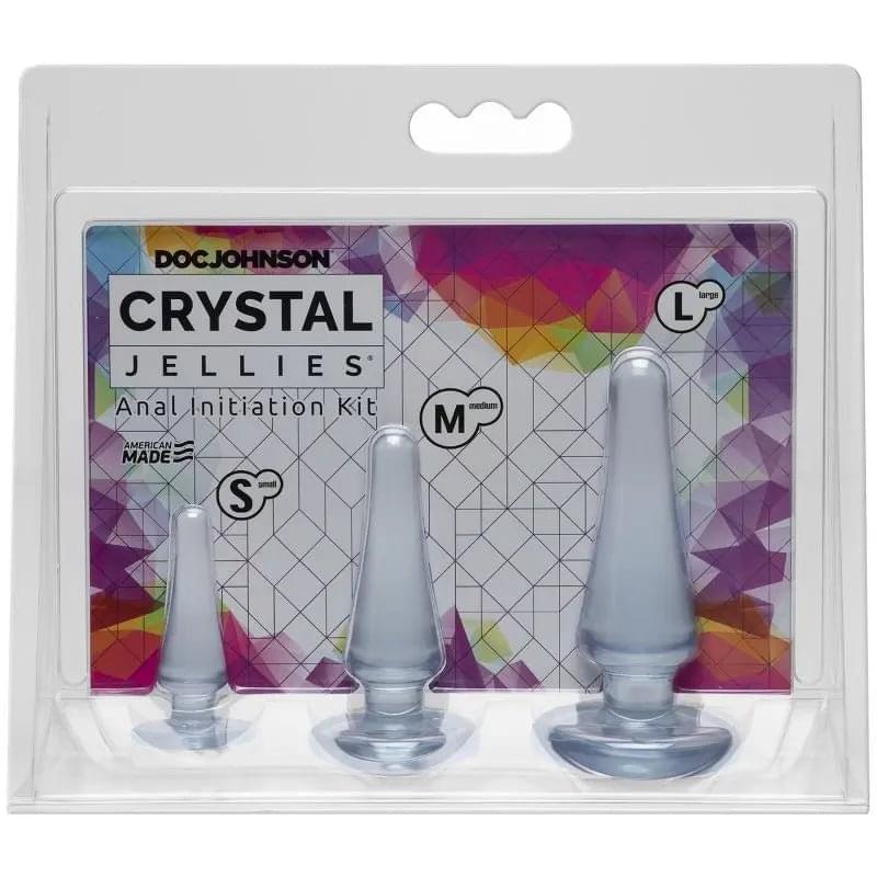 Anal Initiation Kit Clear Crystal Jellies Discreet Intimate Essentials.