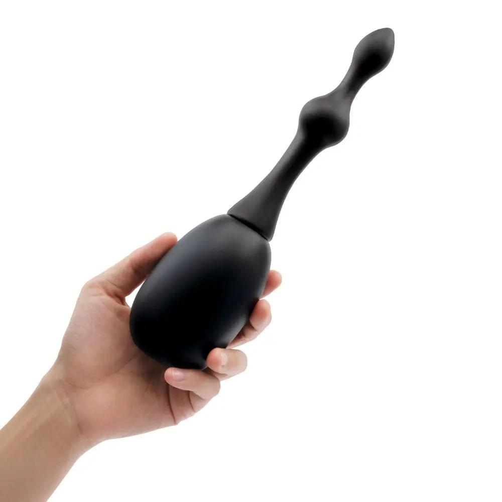 AquaClean Silicone 1-Way Valve Douche Set with Beaded Nozzle - 150 ml Capacity with Free Travel Douche Included Xgen Products Discreet Intimate Essentials.
