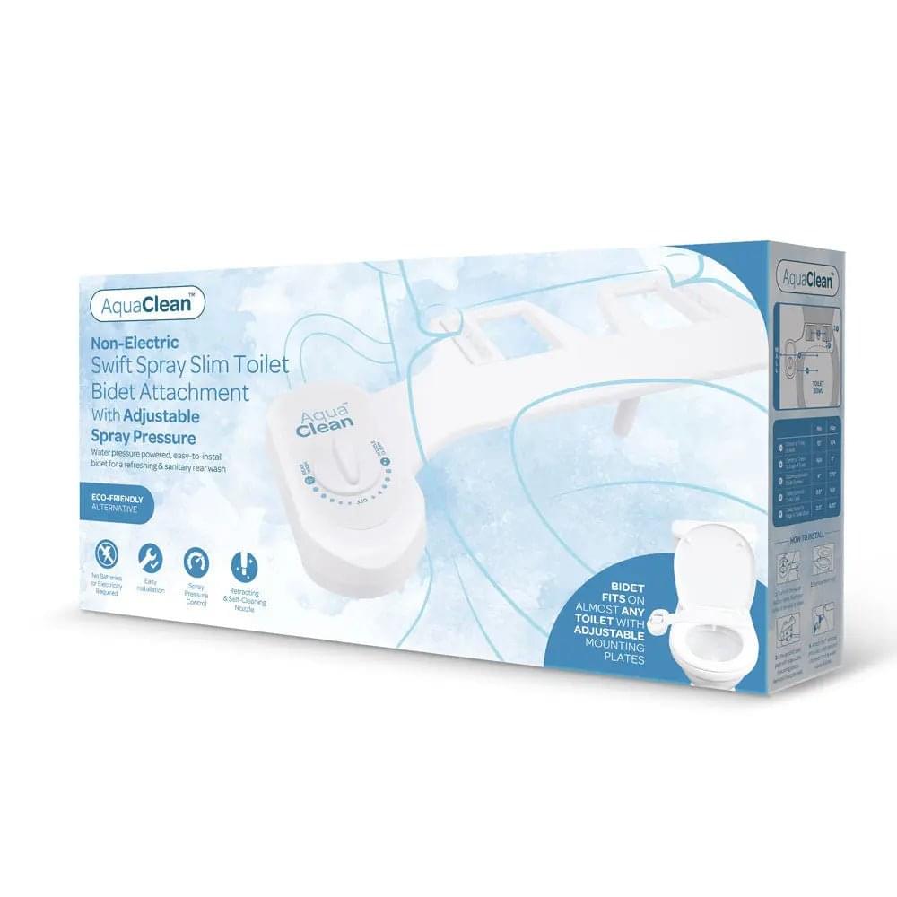 AquaClean Swift Spray Slim Toilet Bidet Attachment -  Non-Electric Bidet Attachment XGEN Products Discreet Intimate Essentials.