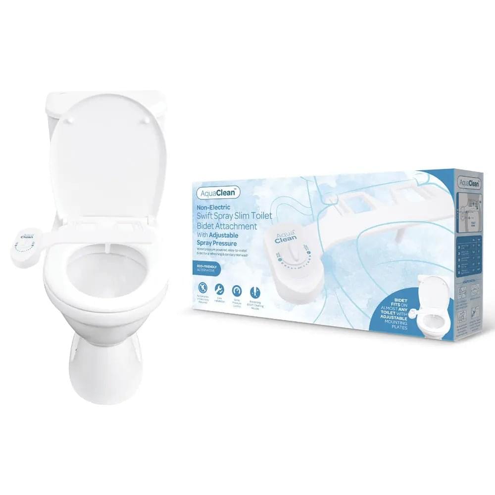 AquaClean Swift Spray Slim Toilet Bidet Attachment -  Non-Electric Bidet Attachment XGEN Products Discreet Intimate Essentials.