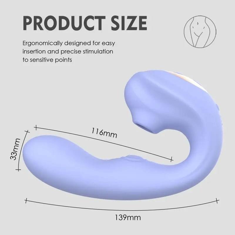 Aria Air Pulse C Shaped Vibrator SXE Discreet Intimate Essentials.