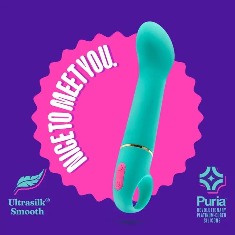 Aria Flirty AF - Teal 16.5 cm Vibrator Blush Novelties Discreet Intimate Essentials.