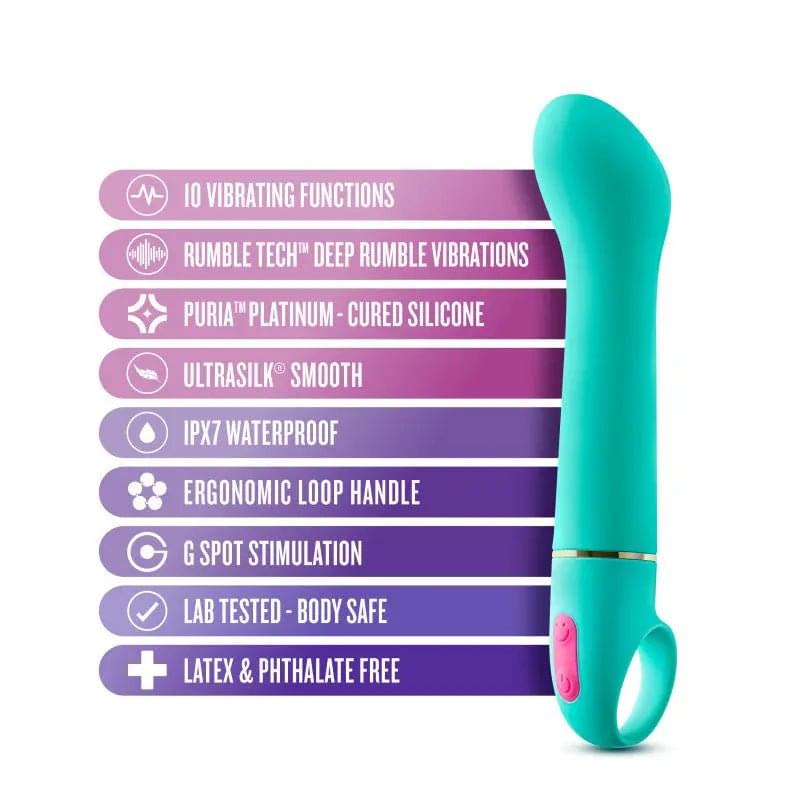 Aria Flirty AF - Teal 16.5 cm Vibrator Blush Novelties Discreet Intimate Essentials.