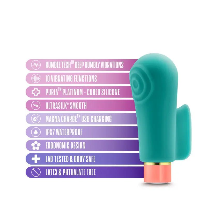 Shop affordable quality Aria Sensual AF - Teal USB Rechargeable Stimulator - Discreet Intimate Essentials - STIMULATORS - Blush Novelties