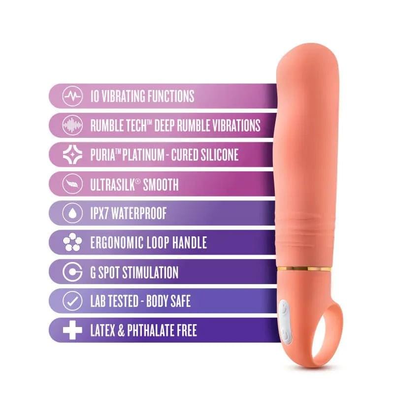 Aria Smokin' AF - Coral 15.2 cm Vibrator Blush Novelties Discreet Intimate Essentials.