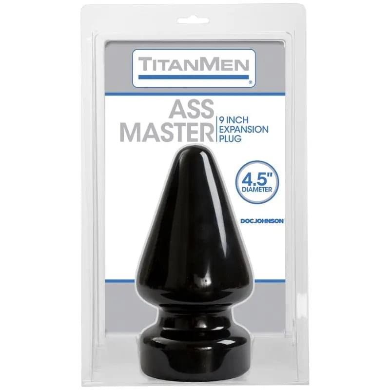 Ass Master 4.5in Black TitanMen Discreet Intimate Essentials.
