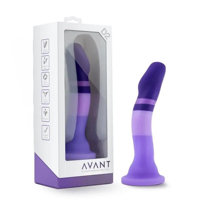 Avant D2 Purple Rain Silicone Dildo Avant Discreet Intimate Essentials.