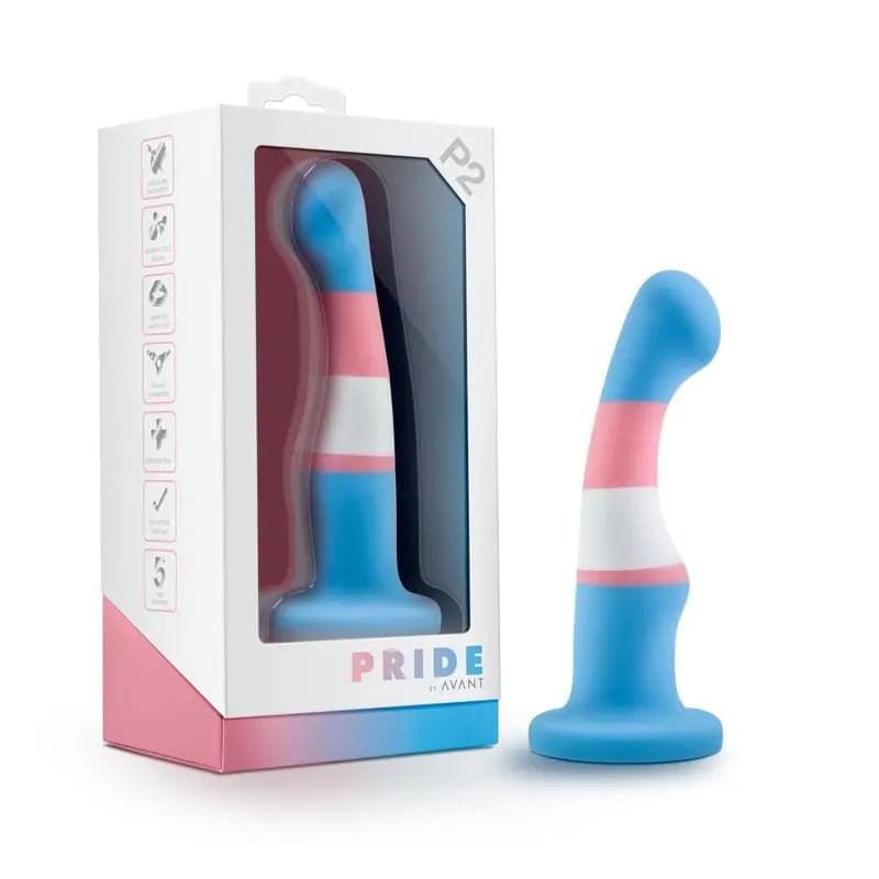 Avant Pride P2 True Blue Silicone Dildo Avant Discreet Intimate Essentials.