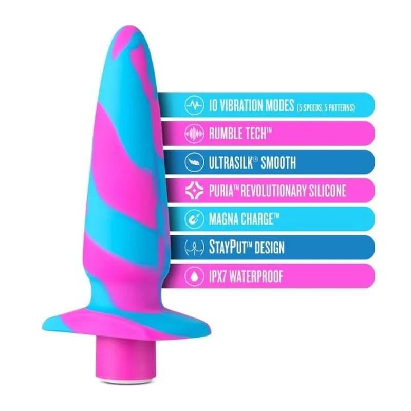 Avant Vibrotize Silicone Mini Anal Vibe Fuchsia Avant Discreet Intimate Essentials.