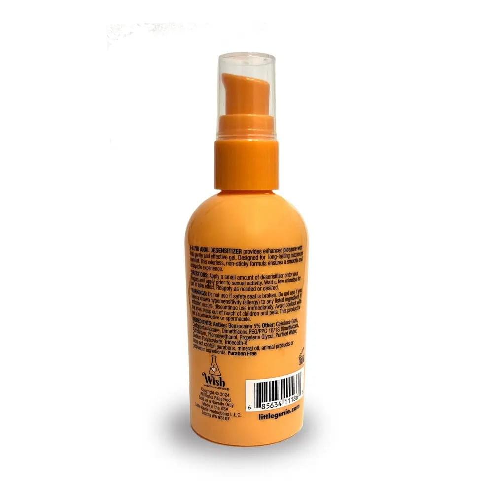 B-LUVD Anal Desensitising Lubricant - Water Based Anal Desensitising Lubricant - 118 ml Bottle Little Genie Discreet Intimate Essentials.