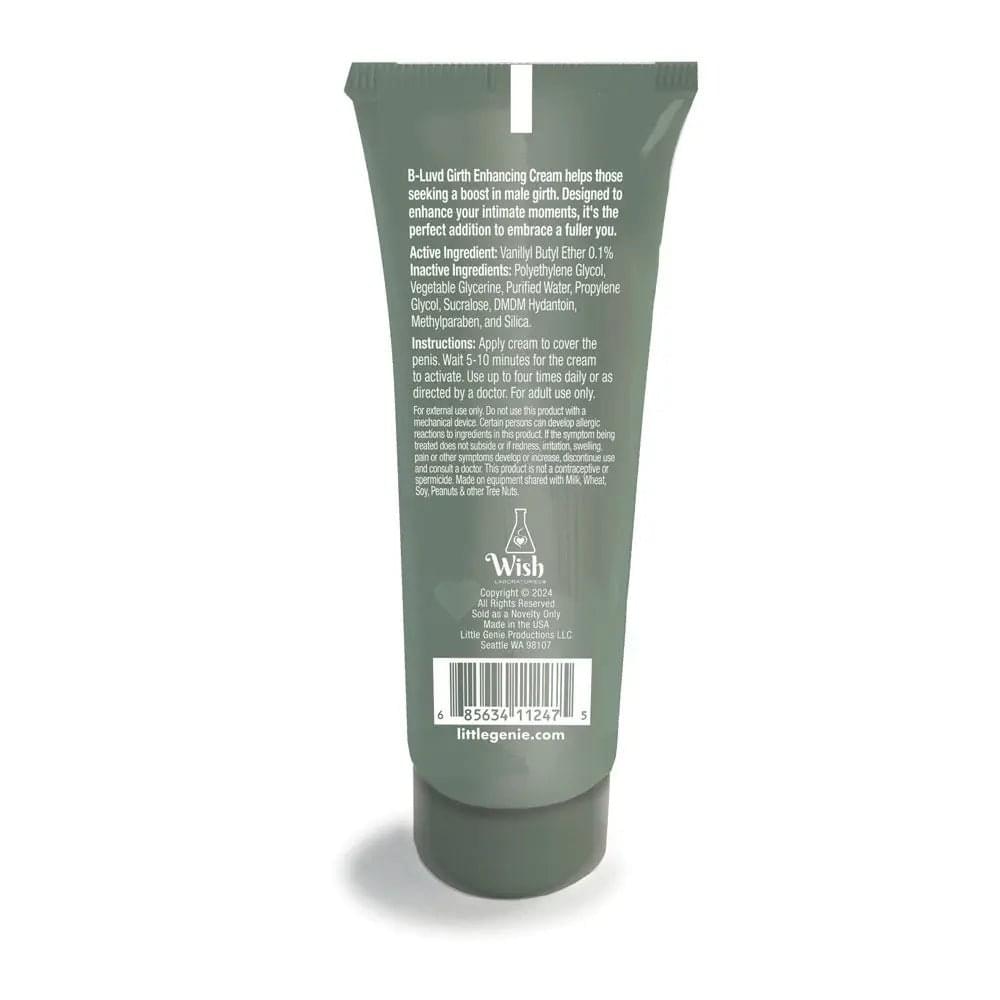 B-LUVD Girth Enhancing Cream - Male Thickening Cream - 59 ml Tube Little Genie Discreet Intimate Essentials.