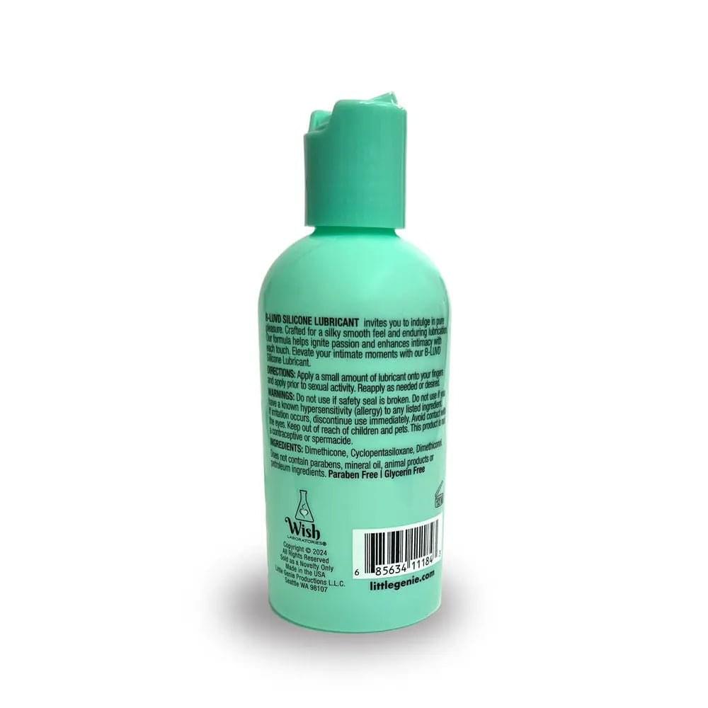 B-LUVD Silicone Lubricant - Silicone Lubricant - 118 ml Bottle Little Genie Discreet Intimate Essentials.