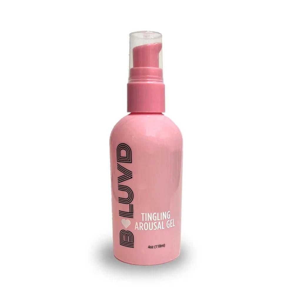 B-LUVD Tingling Arousal Gel - Water Based Unisex Arousal Gel Lubricant - 118 ml Bottle Little Genie Discreet Intimate Essentials.