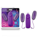 B Yours Double Pop Eggs - Plum  Dual Vibrating Eggs Blush Novelties Discreet Intimate Essentials.