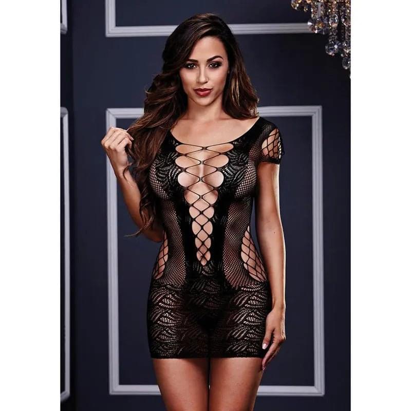Baci White Label Corset Front Lace Mini Dress -  -  - One Size Xgen Products Discreet Intimate Essentials.