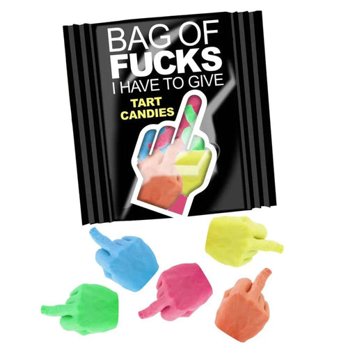 Bag Of Fucks I Have To Give - Bag of 25 - Fruit Flavoured Lollies - Bag of 25 Mini Packs Little Genie Discreet Intimate Essentials.