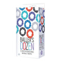 Shop affordable quality Baller's Dozen - Beaded - Individually Wrapped Cock Rings - Pack of 12 - Discreet Intimate Essentials - COCK RINGS - Icon Brands