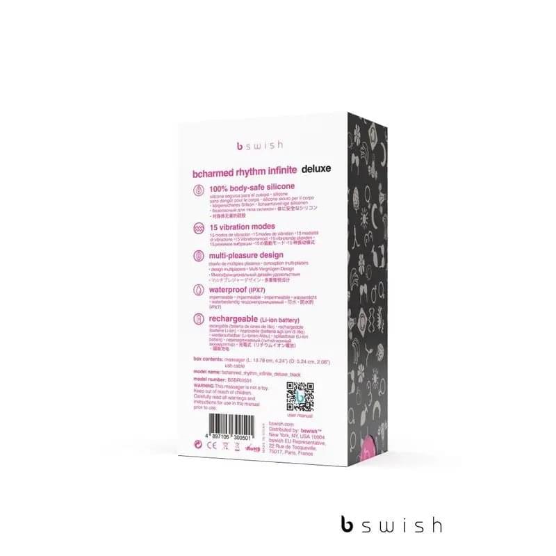 Bcharmed Rhythm Infinite Deluxe Black Bswish Discreet Intimate Essentials.