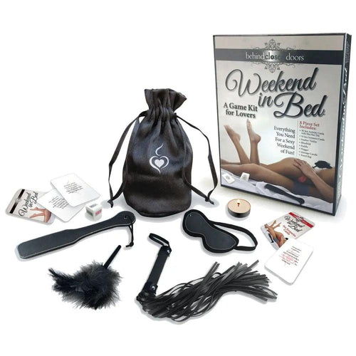 Behind Closed Doors - Weekend In Bed - Couples Kit Game Little Genie Discreet Intimate Essentials.