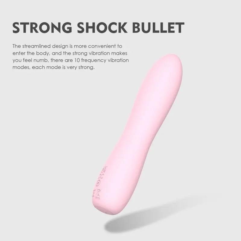 Bella Silicone 140mm Bullet Massager Pink SXE Discreet Intimate Essentials.