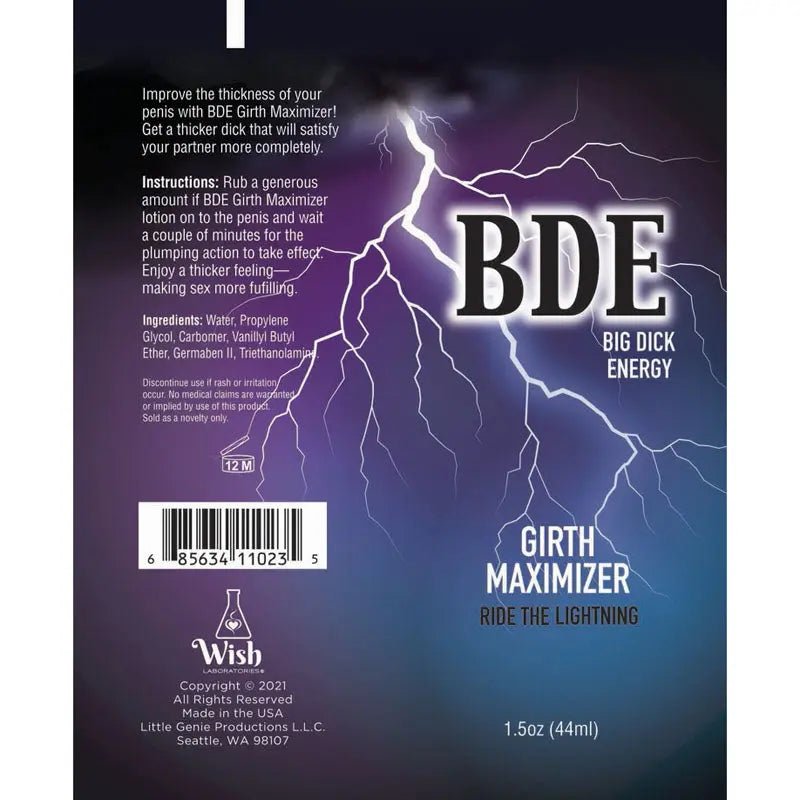 Shop affordable quality Big Dick Energy Girth Maximiser - Male Enlarger Cream - 44 ml Tube - Discreet Intimate Essentials - ENHANCERS - Little Genie