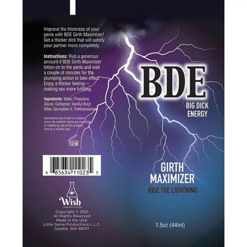 Big Dick Energy Girth Maximiser - Male Enlarger Cream - 44 ml Tube Little Genie Discreet Intimate Essentials.