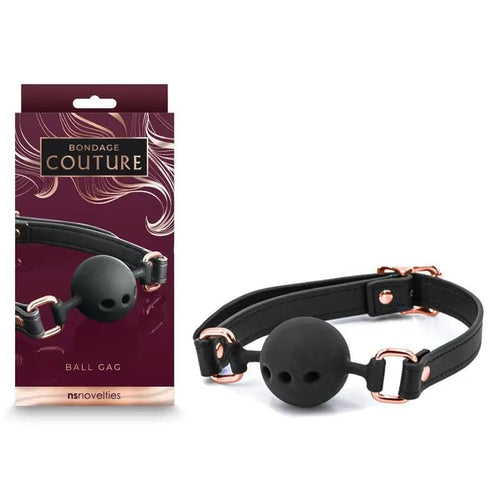 Bondage Couture Ball Gag  -  -  Mouth Restraint NS Novelties Discreet Intimate Essentials.