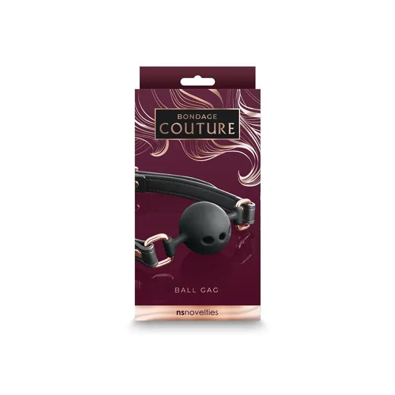 Bondage Couture Ball Gag  -  -  Mouth Restraint NS Novelties Discreet Intimate Essentials.