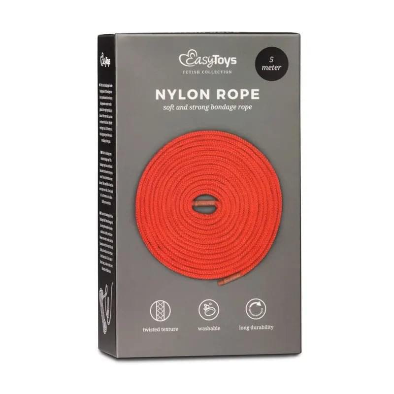Bondage Rope 5m Red Fetish Collection Discreet Intimate Essentials.
