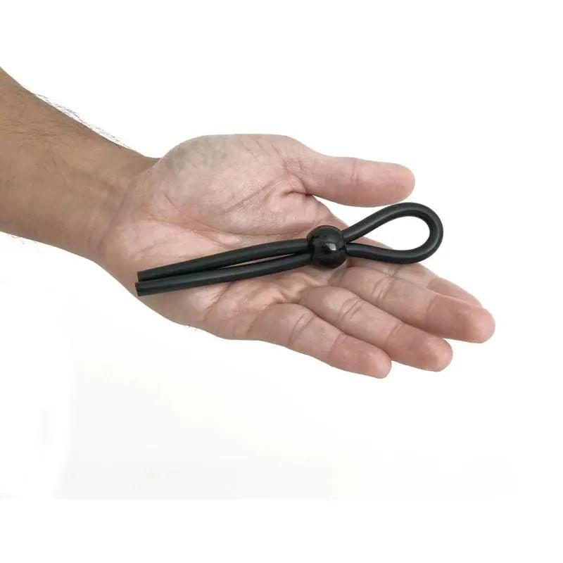 Boneyard Cock Leash Single -  Adjustable Cock Lasso Ring C1 Releasing Discreet Intimate Essentials.
