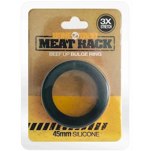 Boneyard Meat Rack Beef Up Bulge Ring  -  45 mm Silicone Cock Ring C1 Releasing Discreet Intimate Essentials.