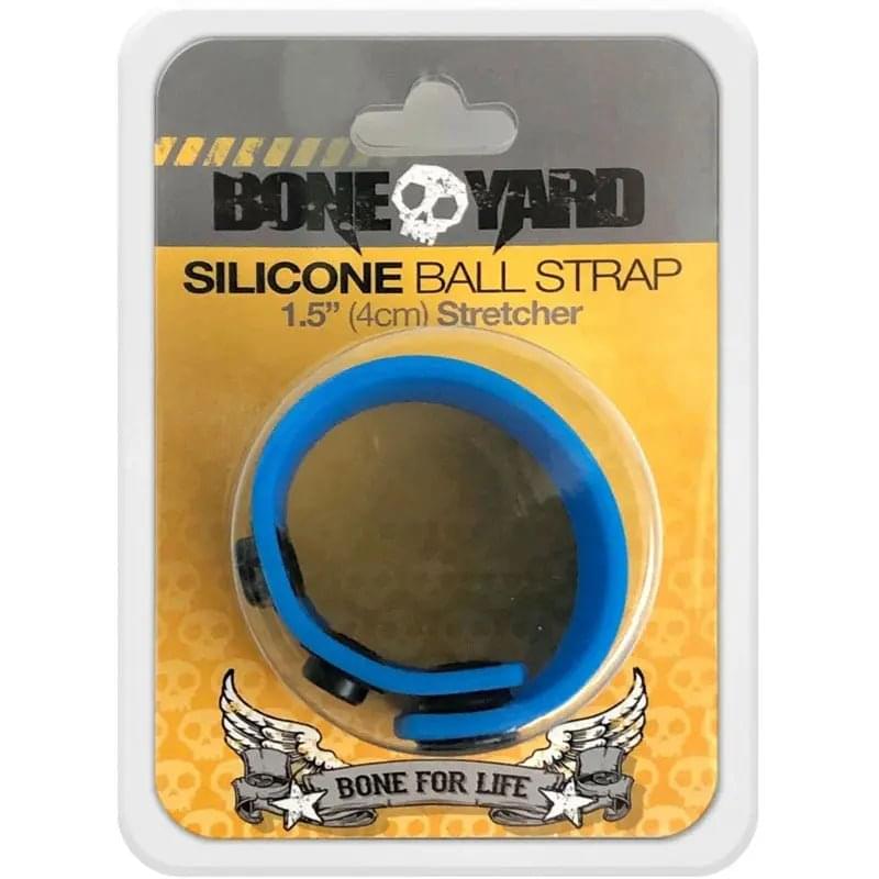 Boneyard Silicone Ball Strap  -  3-Snap 4 cm Adjustable Ball Stretcher Ring C1 Releasing Discreet Intimate Essentials.
