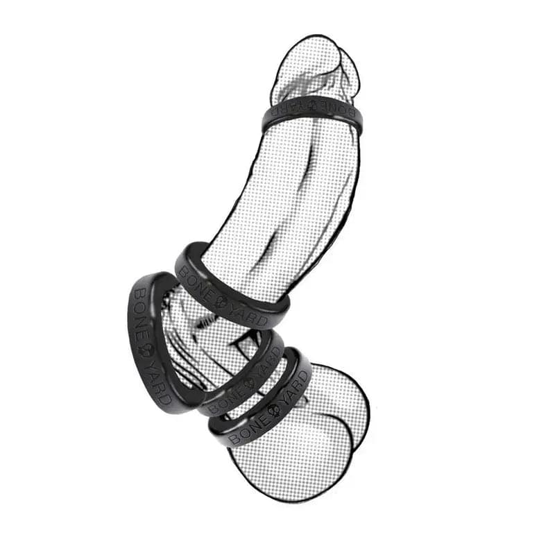 Boneyard Silicone Ring 35mm -  35 mm Cock Ring C1 Releasing Discreet Intimate Essentials.