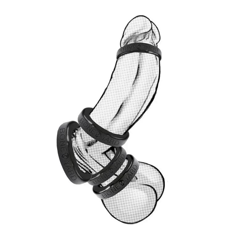 Boneyard Silicone Ring 40mm -  40 mm Cock Ring C1 Releasing Discreet Intimate Essentials.