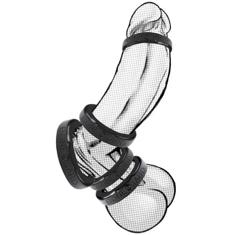 Boneyard Silicone Ring 50mm -  50 mm Cock Ring C1 Releasing Discreet Intimate Essentials.