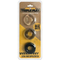 Boneyard Triple Play Cock Rings - 3 Pack C1 Releasing Discreet Intimate Essentials.