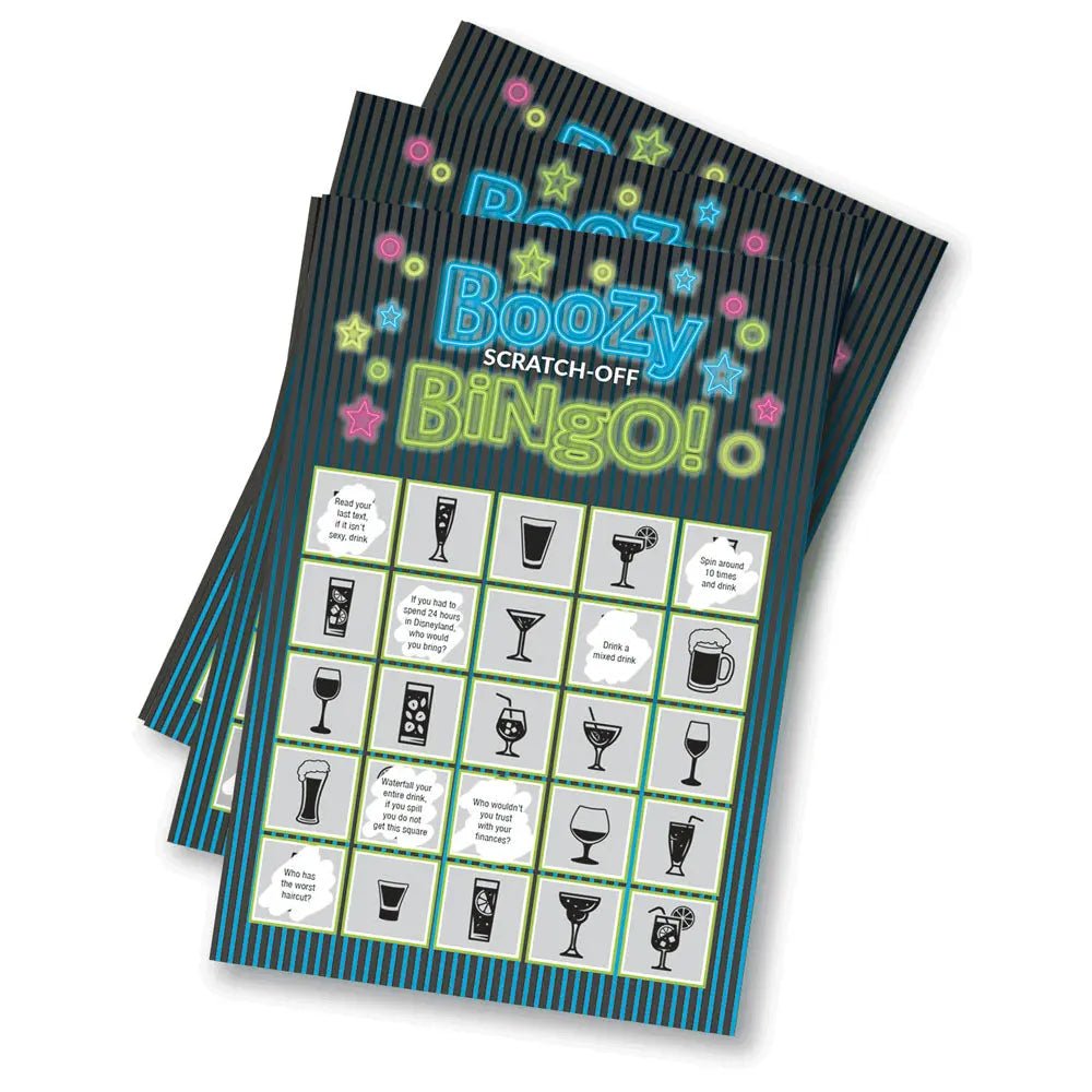 Shop affordable quality Boozy Bingo - Drinking Scratcher Card - Discreet Intimate Essentials - GAMES - Little Genie