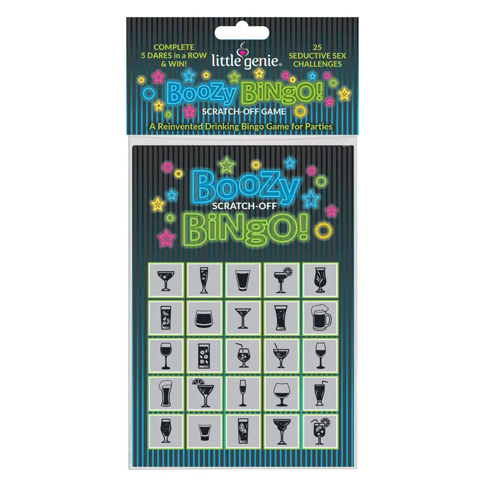 Shop affordable quality Boozy Bingo - Drinking Scratcher Card - Discreet Intimate Essentials - GAMES - Little Genie
