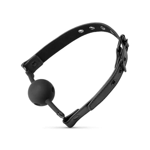 Breathable Silicone Ball Gag Black Bedroom Fantasies Discreet Intimate Essentials.