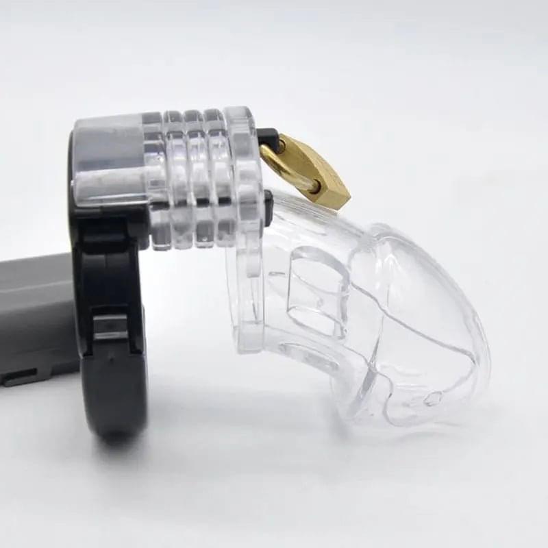 Brutus Alpha Chastity Cage Clear Brutus Discreet Intimate Essentials.