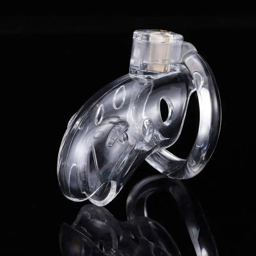 Brutus Shark Chastity Cage Clear Brutus Discreet Intimate Essentials.