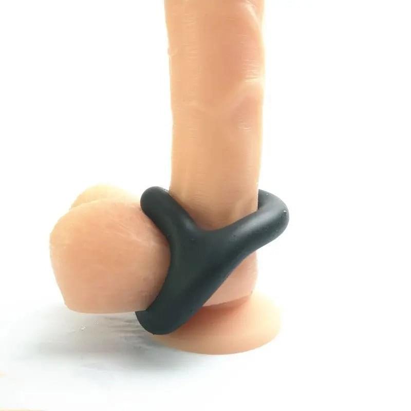 Brutus Yin Yang Silicone Cock and Ball Duo Ring Brutus Discreet Intimate Essentials.