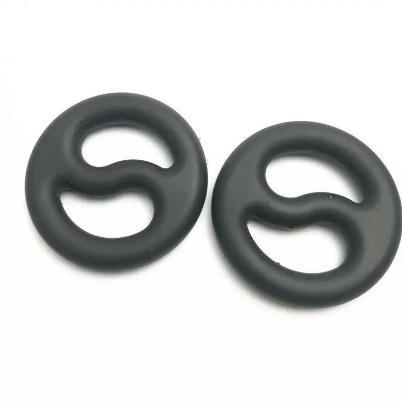 Brutus Yin Yang Silicone Cock and Ball Duo Ring Brutus Discreet Intimate Essentials.